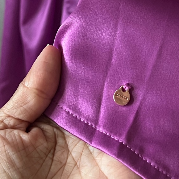 SATEEN FUSHIA DRESS | SACOOR BROTHERS | Size 4 - Picture 3 of 8